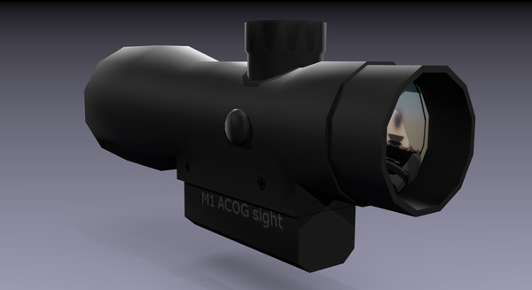 3d acog sight rifle - Acog Sight by TotexArtz